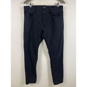 Theory Men’s Straight Leg Jeans Black Size 33x31 Solid 5-Pocket Denim